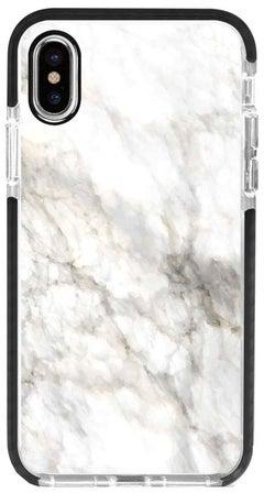 Impact Pro Series Marble Print Beige Grey Printed Case Cover For Apple iPhone XS Max Off White/Grey