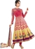 مجموعة فستان انركالي الهندي من زهرا لايف ستايل لون اصفر ,قياس واحد