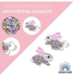 Hypoallergenic Surgical Titanium Screwback Posts Bunny Rabbit Stud Safe Earrings For Kids With Swarovski Crystal Elements For Girls Children Infants Toddlers Babies And Tween White Gold Toned