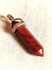 Sherif Gemstones Chakra Healing Bullet Obelisk Agate Aqeeq Pendant Necklace