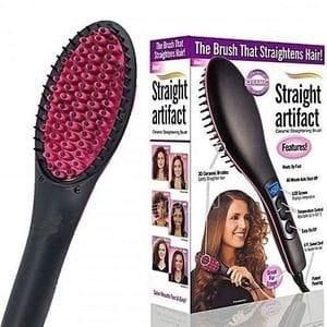 Straight Electric Hair Straightening Brush & Comb