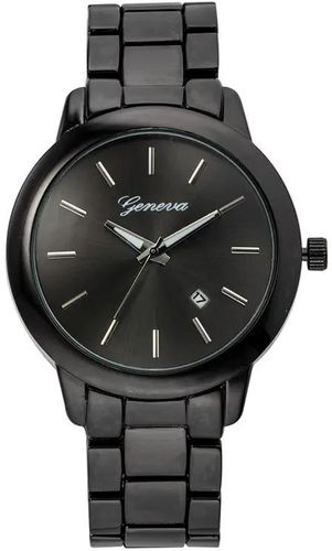 Geneva Watches Men Casual  Luxury Full Steel  Calendar Quartz Wrist Women's Fashion Watch Watches