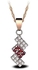Fashion Tanson 4Pcs\/Set Fashion Wedding Jewelry Sets For Women Antique 18K Plated Pave Crystal Big Choker Necklace\/Earrings\/Bracelet\/Rings Set
