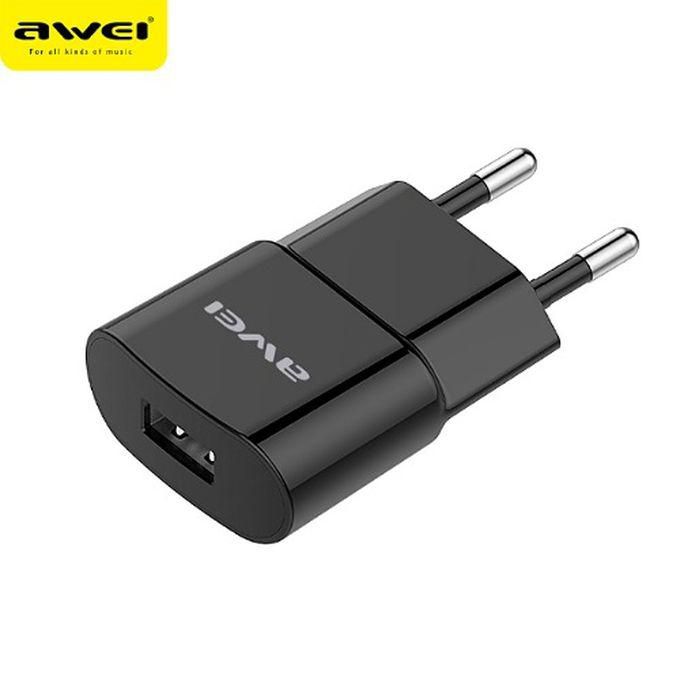 Awei C-832 USB Charger & Data Cable Lightning 2.1A - Black