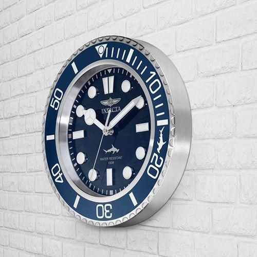 INVICTA 33774 PRO DIVER STAINLESS STEEL BLUE WALL CLOCK - Large