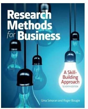 Generic Research Methods For Business: A Skill Building Approach By Uma Sekaran, Roger J. Bougie