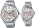 Casio Watch Set For Unisex Analog Stainless Steel - MTP-E308D-7A - LTP-E308D-7A