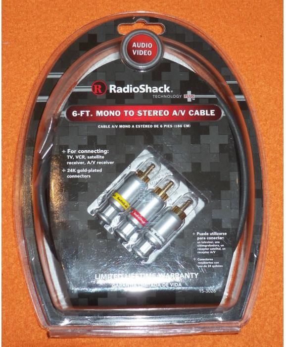 RadioShack 6 FT STEREO MONO CABLE