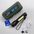 Mini Hand Torch ,Rechargeable Zoom Flashlight + Free Bag