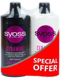 Syoss Ceramide Shampoo 500 ml + Conditioner, 500 ml