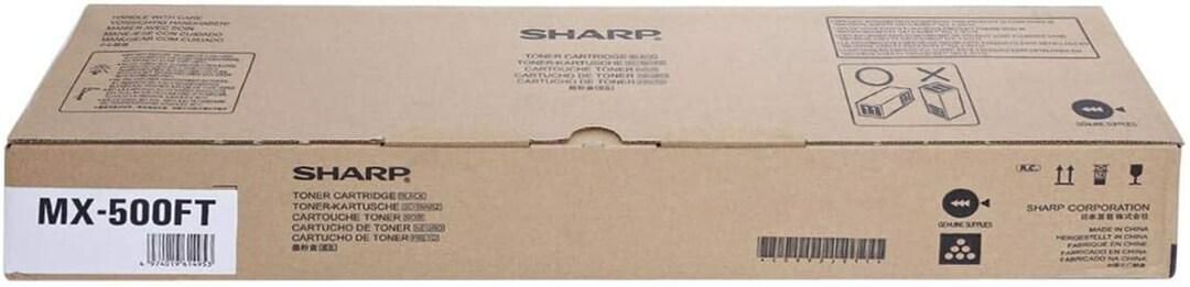 Sharp Toner Cartridge - Mx-500Ft, Black
