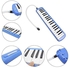 37 Keys Piano Melodica Educational Musical Instrument with Carrying Bag Blue