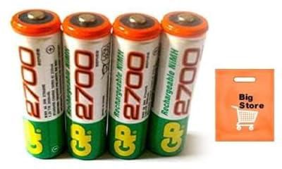 GP Batteries Rechargeable AA Batteries 2700MAH