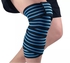 MD Gymwear Knee Wraps - Fitness Weight Lifting Sports - Black/Blue - 2 PCS