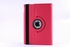 iPad Air 2 PU Leather 360 Degree Rotating Skin Cover Smart Stand Folio Case - Pink