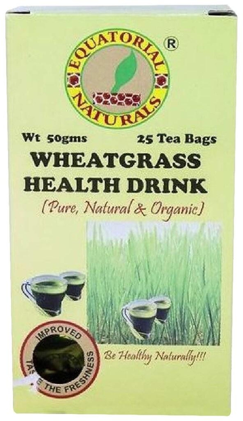 Equatorial Natural Pure Health Drink Wheatgrass Tea Bags 50g