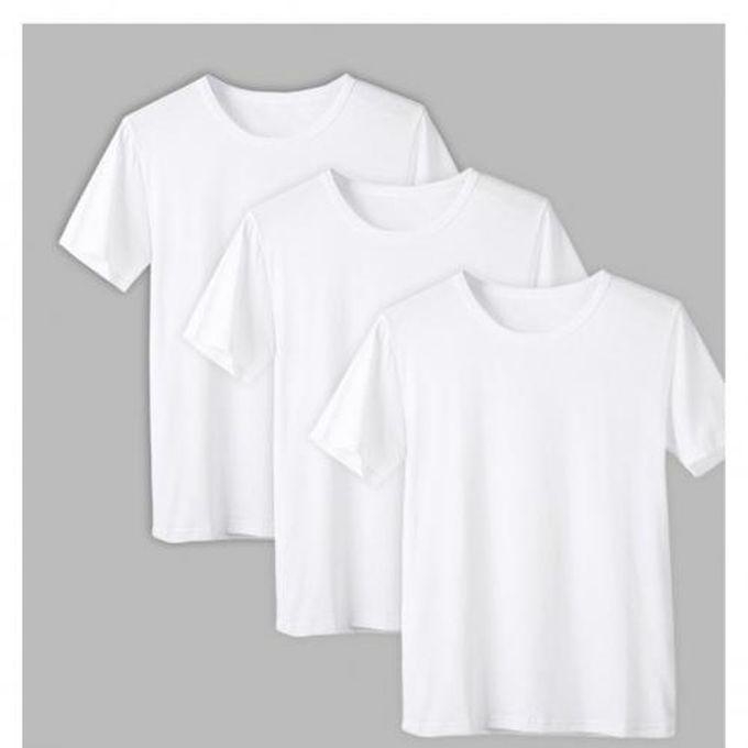 Fashion Men's Casual Round Neck T-Shirt 3 Pack