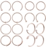 16-Piece Stainless Steel Surgical Septum Nose Ring