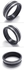 Great wall design black stainless steel ring size 8