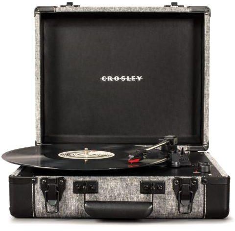 Crosley Executive Portable Turntable with Built-in Speakers - Smoke