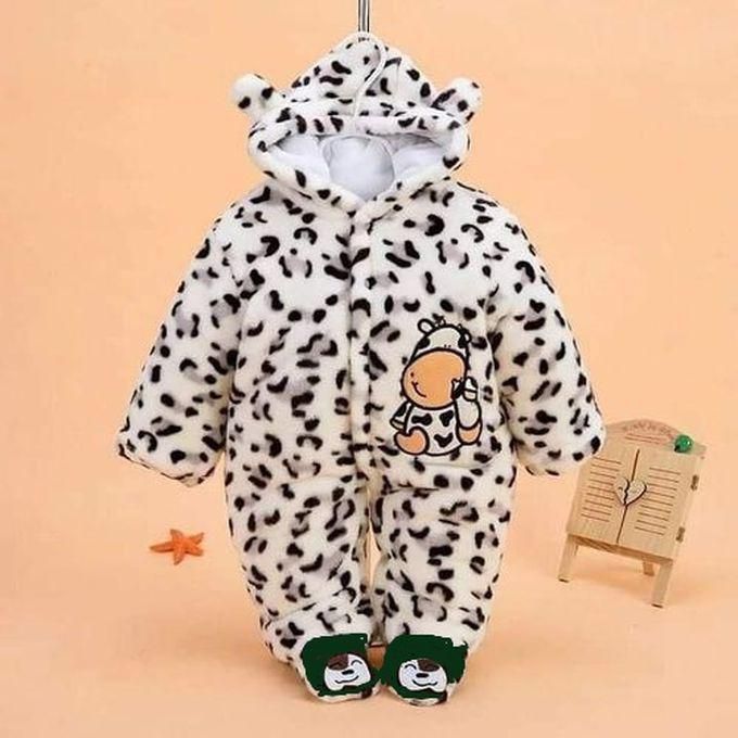 Fashion Warm Baby Jumpsuit Hooded Rompers-baby Clothes