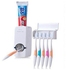 Touch Me Automatic 2-in-1 Toothpaste Dispenser + Toothbrush Holder - White