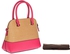 Kate Spade Maise Satchel Bag for Women - Pink, Brown