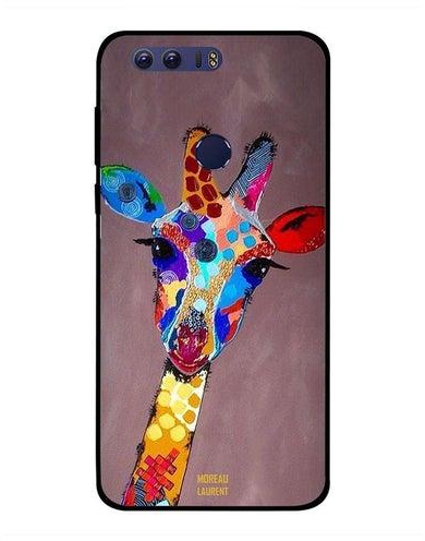 Protective Case Cover For Huawei Honor 8 Colorful Giraffe