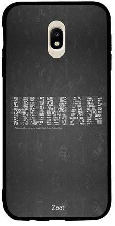 غطاء حماية واقٍ لهاتف سامسونج جالاكسي J7 برو مطبوع عليه كلمة Human