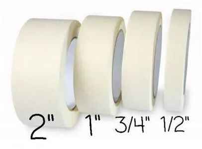 25m White Masking Tape 1/2 '' 3/4 '' 1 '' 2 '' inch tape