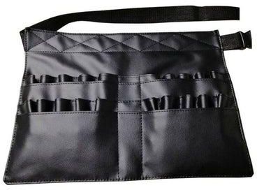 حقيبة تخزين فرش المكياج مع حزام قابل للتعديل أسود