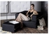 Sedra Convertible Chair & Ottoman - 2 Pcs - Black