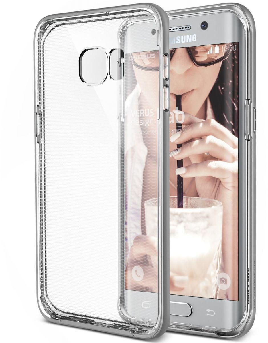 فيريوس جالاكسي اس 6 ايدج بلس كفر شفاف اطار فضي Verus Galaxy S6 Edge Plus Crystal Bumper Satin Silver