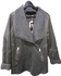 Imported Faux Fur Quilted Suede Coat - Gray