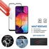 Galaxy Samsung A10 Silicon Back Case + (Plus) Full 9H Full 5D Screen Tempered Glass Screen Protector (2-IN-1) -Black