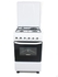 GC-F5531PX(W) - 3Gas + 1Electric, Static Electric Oven/Grill 50X50, Thermostat, Lamp, Metal Lid, Rotisserrie, Double glass Oven Door, Button ignition, 1 grid, 1 Tray, Adjustable Feet, White.