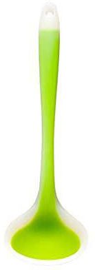Table Spoon Long Handle Silicone Soup Spoon Kitchen Non-stick Large Food Spoons Ladle Home Cooking Utensils Tool Teaspoons (Color : Green)
