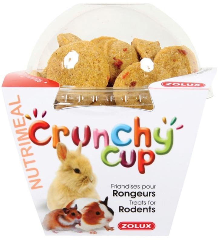 Zolux Crunchy Cup Treats (Plain & Carrot, Rodents, 200 g)