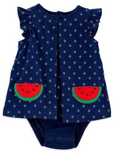 Baby Girls Watermelon One Piece Sunsuit Dress