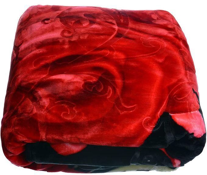 Golden House Premium Blanket Red Design 220*240 Cm 4Kg