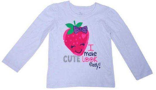 The Children's Place Girl's Look Cute Graphic Tee - White