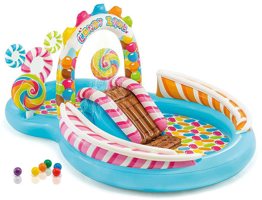 Intex IT 57149 Candy Zone Inflatable Play Center 116x75x51Inch Swimming Pool