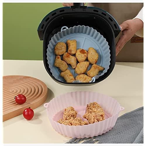 Silicone Heat Resistant Air Fryer Basket (Blue)