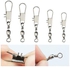 10 Pcs Fishing Ball Bearing Rolling Swivel with Interlock Snap Tackle Connectors 20 x 10 x 20cm