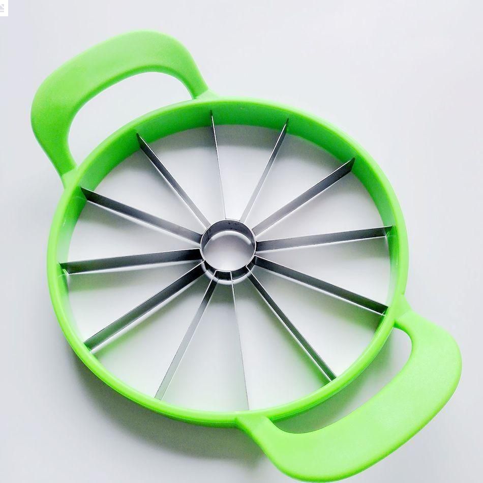 Large stainless steel Melon slicer with blade protection