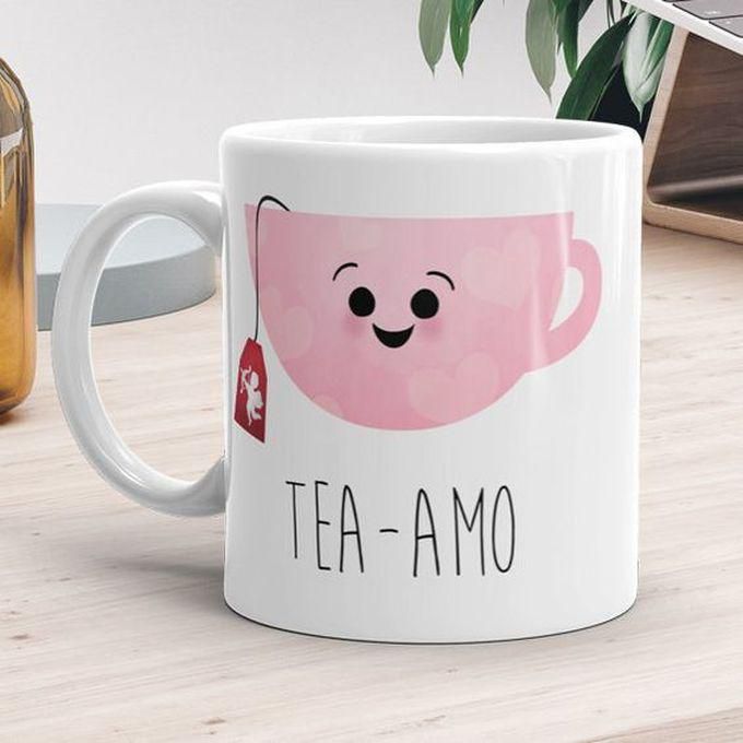 Cashmeera Printd Mug - Love Mug - Tea-amo - Ti Amo Funny Tea Lovers Mug Gift Tea Cup I Love You Spanish Spanol