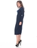 Boohoo AZZ13961 Mia Long Sleeve Midi Dress for Women - Navy, 8 UK