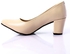 Heeled Shoes- Shiny Leather - Beige - C.1