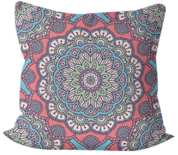 Printed Cushion Cover Polyester Multicolour 40x60 centimeter