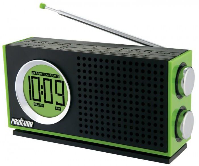 iHome RT212Q Realtone Retro AM/FM Portable Dual Alarm Clock Radio (Green)